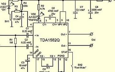 Описание УМЗЧ TDA1562Q